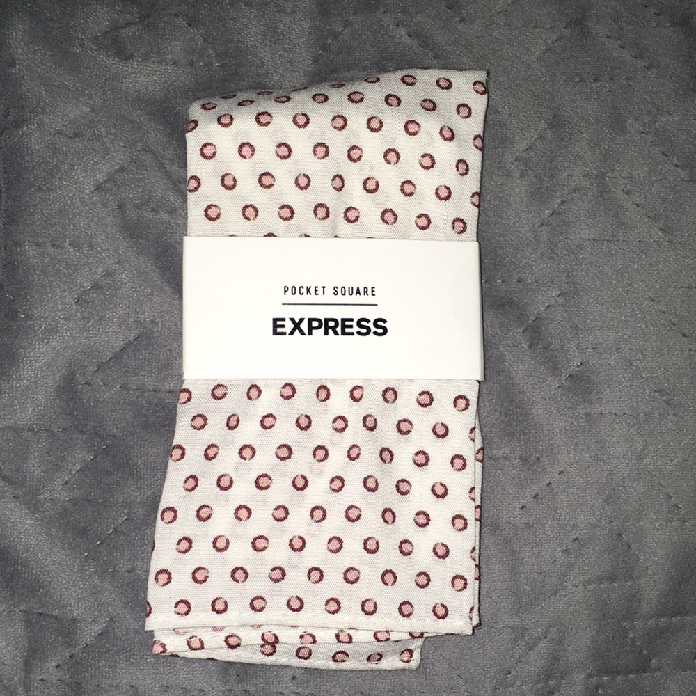 Express men polka dot pocket square